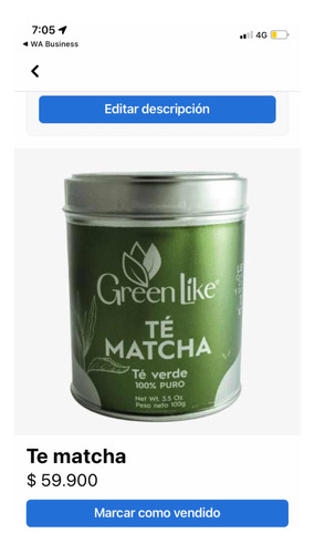 Te Matcha Ceremonial 100% Puro Premium