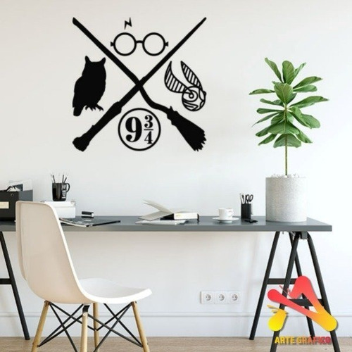 Vinilo De Corte  Decorativo Harry Potter 60x60cm 