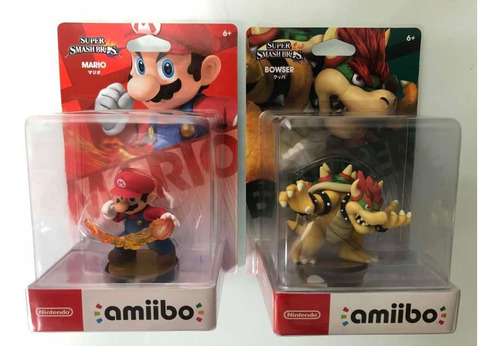 Amiibo Mario Y Bowser Smash Brothers (Usado)