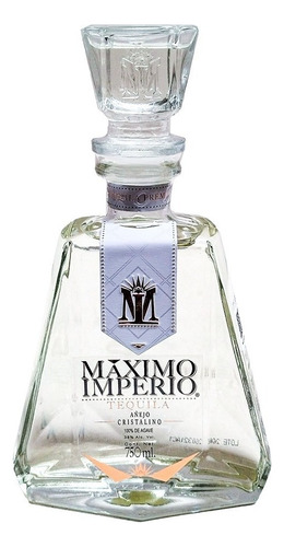 Tequila Máximo Imperio Añejo Cristalino 750 Ml