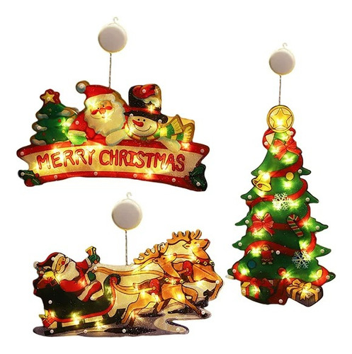Guirnalda Colgante Luces Led Diseños Merry Christmas Arbol De Pino