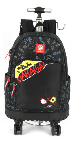 Mochila De Rodinhas 360° Enaldinho Escolar Meninos Juvenil