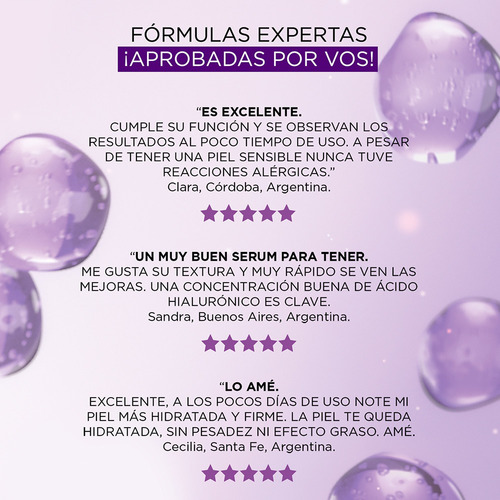 Imagen 10 de 10 de Sérum Serum Ácido Hialurónico L'Oréal Paris Revitalift día/noche para todo tipo de piel de 30mL