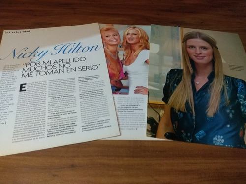 (o165) Nicky Hilton * Clippings Revista 3 Pgs * 2007