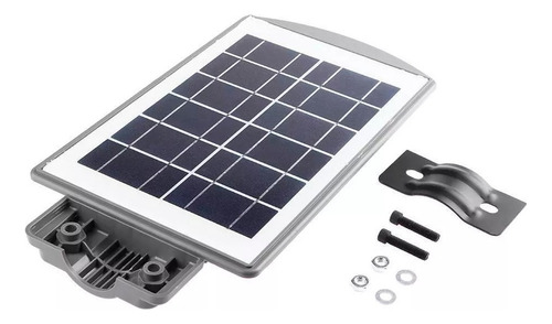 Luminario Solar Led 30w Calles Fachadas Con Control Remoto Estructura Luz Blanco Frio 6500k