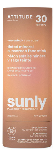 Protector Solar En Barra Facial Attitude Tinted Mineral Spf