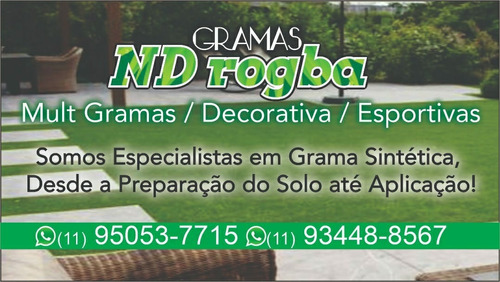 Imagem 1 de 5 de Fazemos Aplicação. E Venda Grama Sintética Decorativos Espor