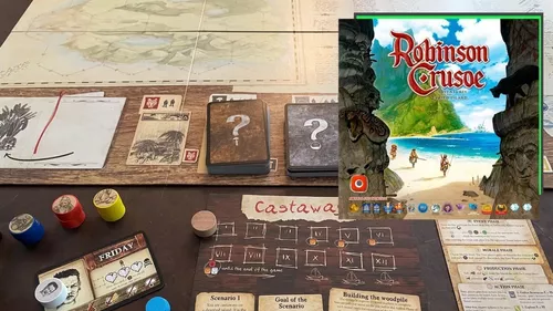 Robinson Crusoé - Aventuras na Ilha Amaldiçoada board game