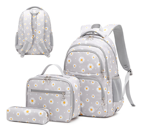 Bonito Kit De Mochila Para Computadora Femenina Con Flores T