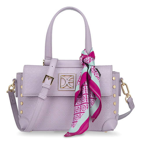 Bolsa Briefcase Cloe Ladasi Mediano Color Lila