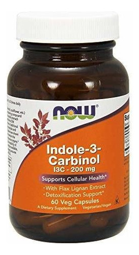 Now Supplements, Indole-3-carbinol 200 Mg 60 Veg Capsulas