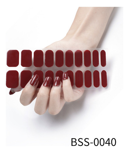 Adhesivos De Gel Para Uñas Bss-0200, Color Puro, Semicurados