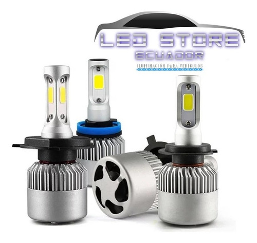 Imagen 6 de 9 de Focos Led Luces Vehículo 16000 Lumenes H1 H3 H4 H7 H8 H11 88