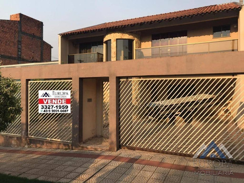 Imagem 1 de 23 de Sobrado Com 5 Dormitórios À Venda, 267 M² Por R$ 480.000,00 - Jardim Imagawa - Londrina/pr - So0122