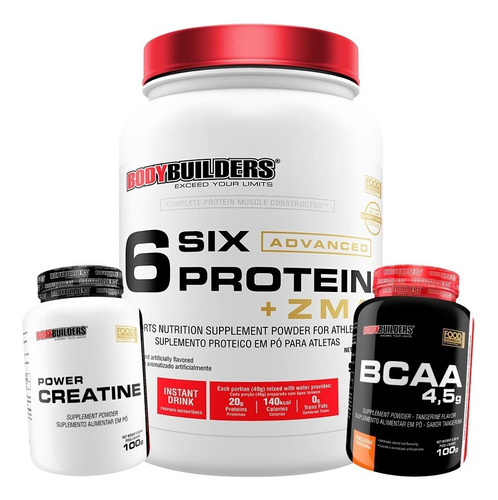 Whey Protein Mix Porteinas Soro Do Leite + Bcaa + Creatina Sabor Chocolate