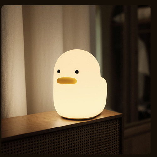 Lámpara Duck Night Light, Suave, De Silicona, Con Retraso