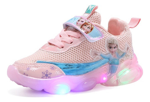 Elsa Zapatillas Zapatillas Led Princesas Sneakers Deportiva