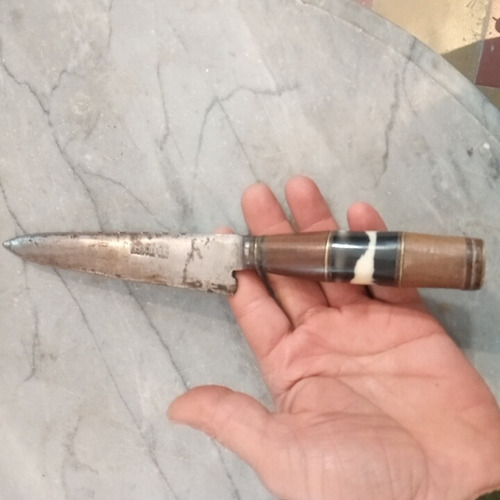 Cuchillo Antiguo Facon Puñal Acero Al Carbono Schmieden Tand (Usado)