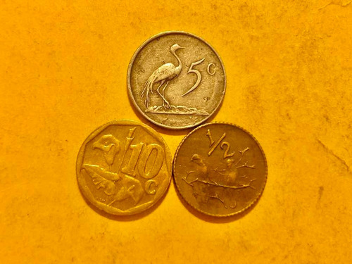 8 Monedas Antiguas De Sud Africa Del Continente Africano (Usado)