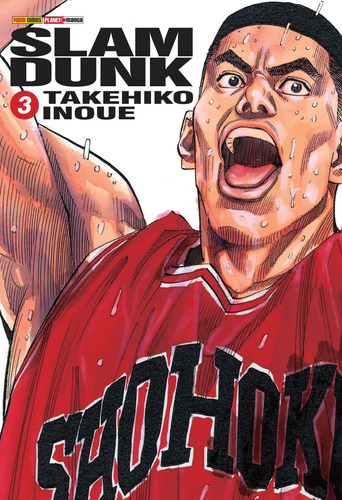 Mangá Slam Dunk Volume 3 Panini, capa mole em português, 2005