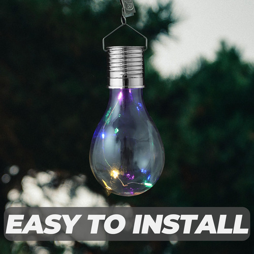 Lámpara Led Colgante Giratoria Solar Impermeable Para O