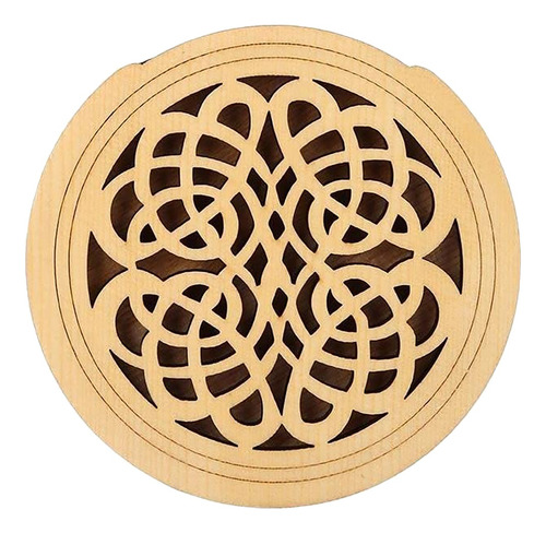 Guitar Soundhole Wooden Sound Hole Cover Block Feedback Buff