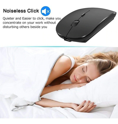 Mouse Sem Fio Bluetooth 4.0 Recarregável Ultra Silencioso