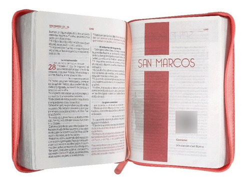 Biblia Reina Valera 1960 Letra Mayor Cierre Rosa Beige Qr