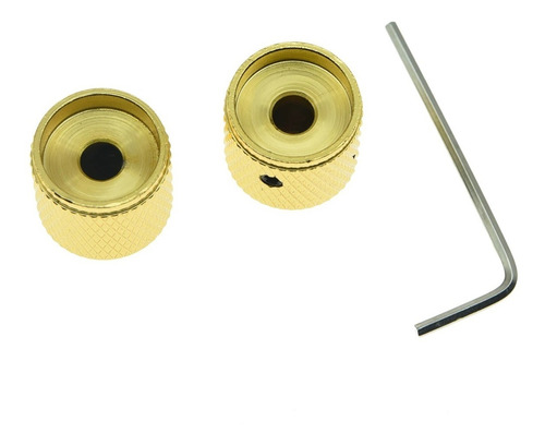 Knob Kaish Kagl Dourado Guitarras E Baixos 2 Peças Dourado