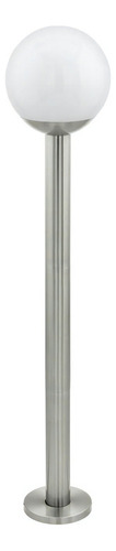 Lámpara De Pie Eglo Nisia Z 1x9w Color de la estructura Acero inoxidable/Blanco Color de la pantalla Blanco