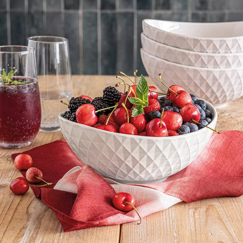 Tazones Para Servir La Comida De 1 Litro 4 Pzs De Ceramica