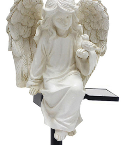 Estatua De Jardín Solar, Figura De Ángel, Escultura