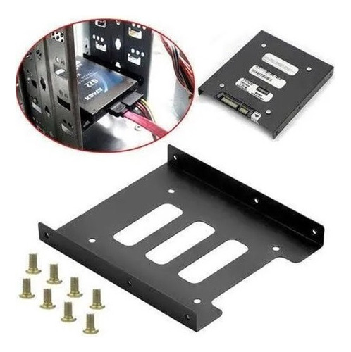 Adaptador Rack Disco Solido Ssd 2.5 A Pc 3.5 Metal