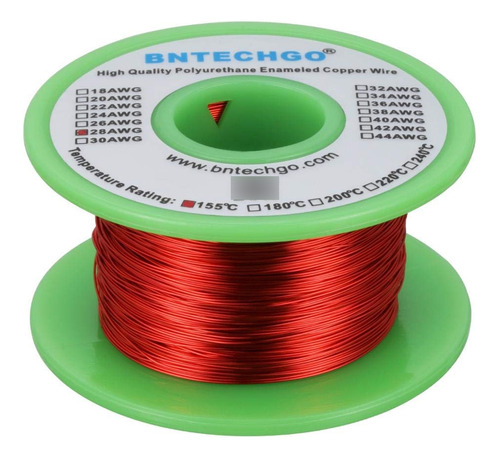 Bntechgo - Alambre Magnético De  16 A 38°awg - Alambre De Co