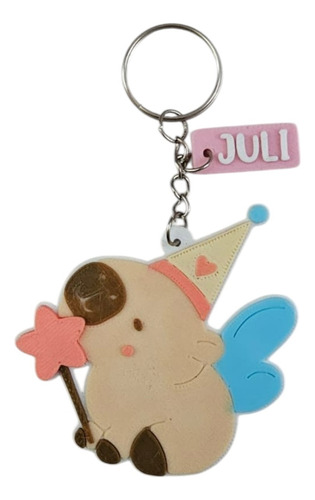Llaveros Souvenirs 3d Personalizados Con Nombre X 31 Capibara Princesa