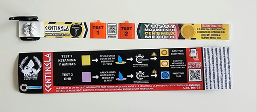 Pulsera Centinela Detectora De Drogas En Bebidas Alcohólicas