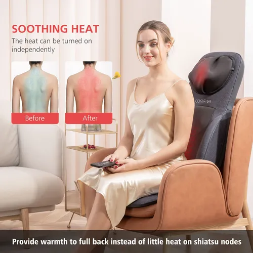 Sillón De Masaje Cómodo Para Cuello Y Espalda Shiatsu Con So