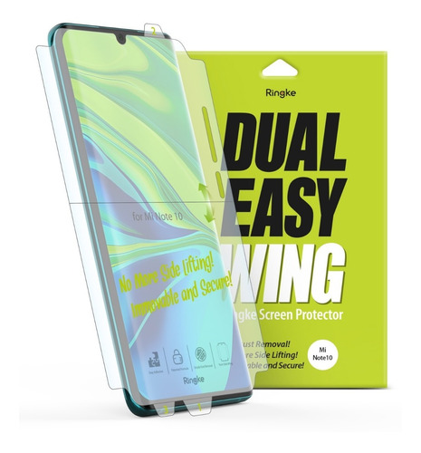 Imagen 1 de 10 de Film Dual Easy Xiaomi Mi Note 10/ 10 Pro Ringke Pack X2
