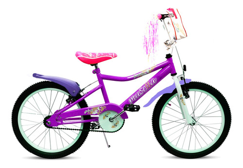 Bicicleta Nena Musetta Fantasy 20 + Bolsito Color Violeta