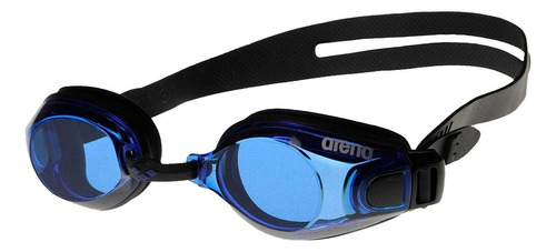 Lentes Natación Piscina Arena Zoom X-fit Uv Mvd Sport Color Negro - Azul