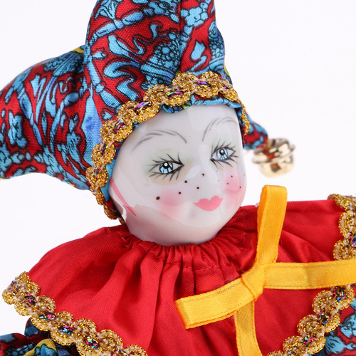6 Polegada 16 Cm Pocerlain Triangel Boneca Palhaço Casa