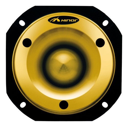 Parlante tipo super tweeter Hinor HST 600 Trinyum para auto/camioneta color gold x 1 unidad