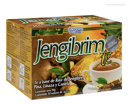 Te Jengibrim Jengibre Piña Linaza Canela (30 Sobres) Gn+vida