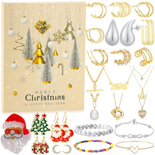 Jewelry Advent Calendar 2023 For Women Adult Girls, Cal...