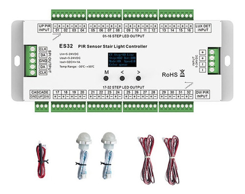 .. Controlador De Luz De Escalera Con Sensor Pir Es32 De 32