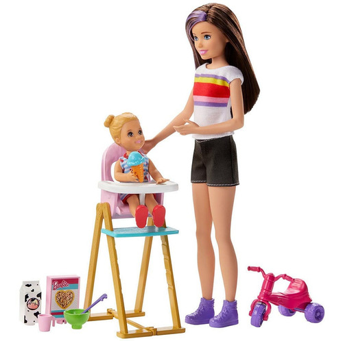 Muñeca Barbie Skipper Hora De Comer Mattel Ghv87 Mattel