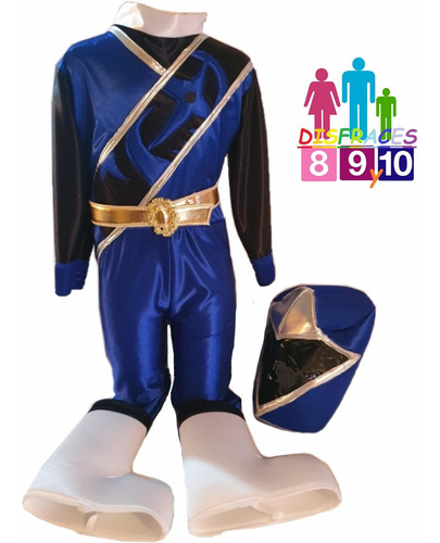 Disfraz Power Ranger NinjaSteel Azul