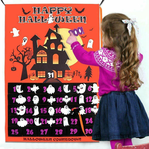 Calendario De Adviento De Halloween, Adornos Diy,