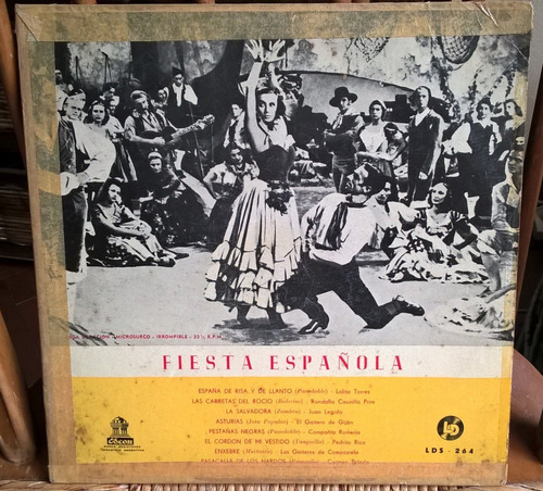 Lolita Torres Pedrito Rico Fiesta Española Lp 10'' / Kktus