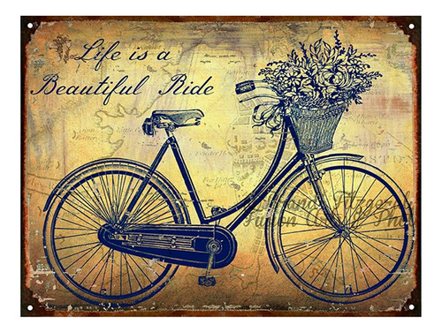 Carteles Chapa, Decoracion Vintage Frases Bicicleta Deco 139